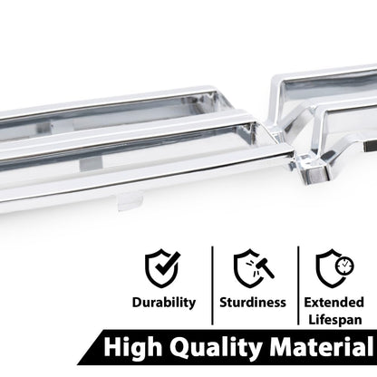 G-PLUS Grille Insert, Compatible with Chevy Silverado 1500 2016 2017 2018 Chrome Grille Kit Snap On(Sliver)
