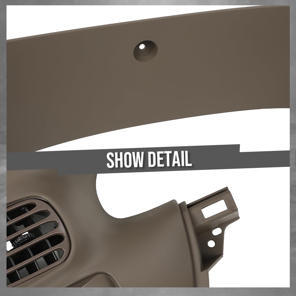 G-PLUS Dash Gauge Front Upper Instrument Cluster Bezel Trim Panel w/ 1 Switch Air Vent C13 Compatible with Ford F150 Expedition 1997-2003 Brown