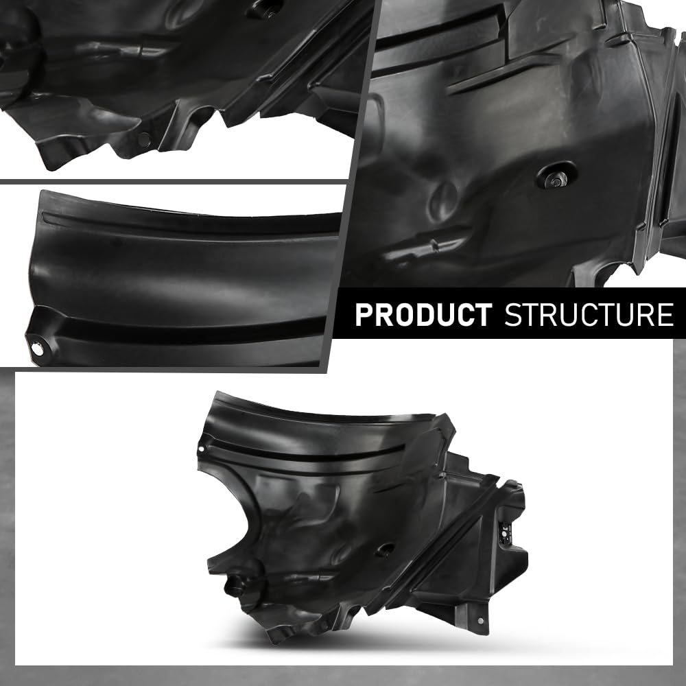 G-PLUS Fender Liner Front, Driver Side Compatible with Benz E250 E300 E350 E400 E550 2126903030, MB1248167