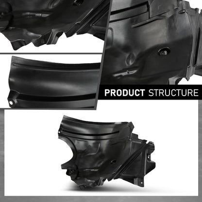G-PLUS Fender Liner Front, Driver Side Compatible with Benz E250 E300 E350 E400 E550 2126903030, MB1248167