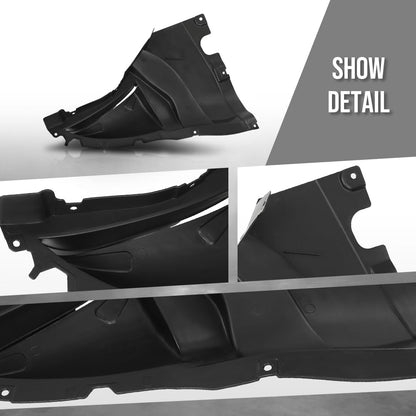 G-PLUS Front Right Side Lower Fender Splash Shield Compatible with BMW X5 2019-2025 Fit Models With M Sport Package 51718069308, BM1251138 Black