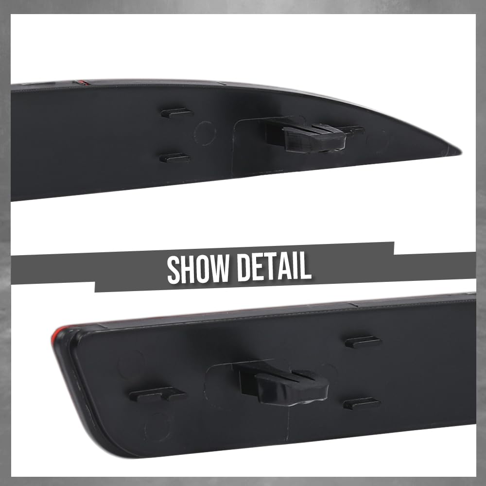 G-PLUS Rear Light Reflector Compatible with VW Scirocco 2009-2017 1K8945105B Red