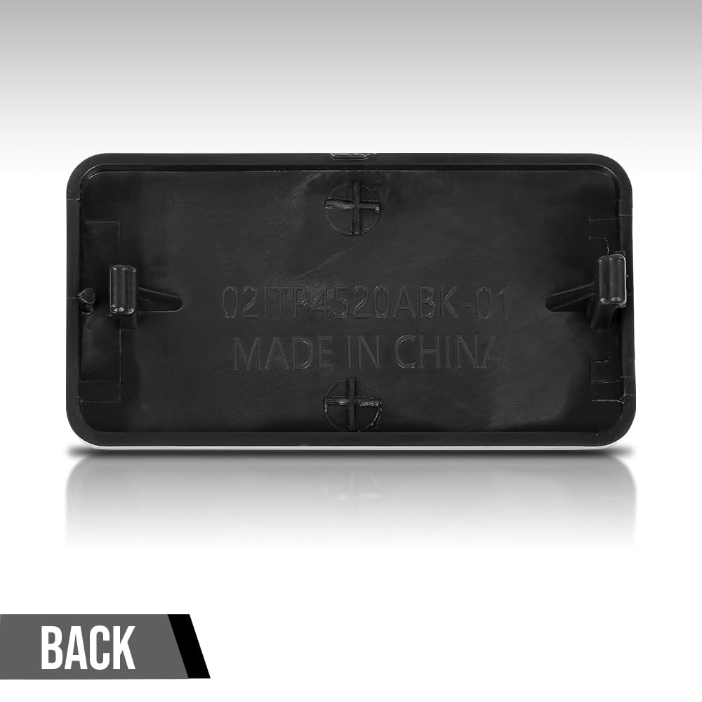G-PLUS Dash Bezel Switch Delete Plate Insert Compatible with Chevy S10 & GMC Jimmy 1998-2005 Fit Chevy S10 Blazer & GMC Sonoma 1998-2004 15741365 Black