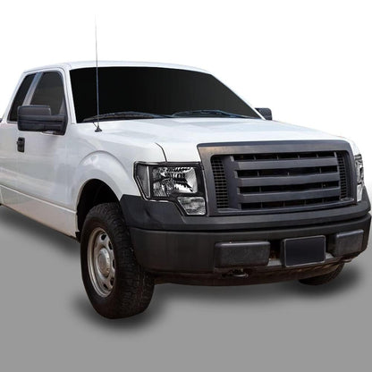 G-PLUS Headlights Assembly, Compatible with Ford F150 2009 2010 2011 2012 2013 2014 (NOT Fit LED Style,Only Fit without LED Style) Bumper Headlamp,Clear lens Black Housing Clear Reflector