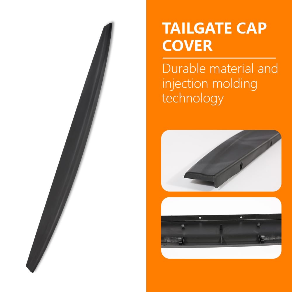 G-PLUS Tailgate Cap Moulding Trim Compatible with 2009-2018 Dodge Ram 1500 2500 3500 Tailgate Protector Cover Replace for 55372052AH (62.32" Length Short Bed)