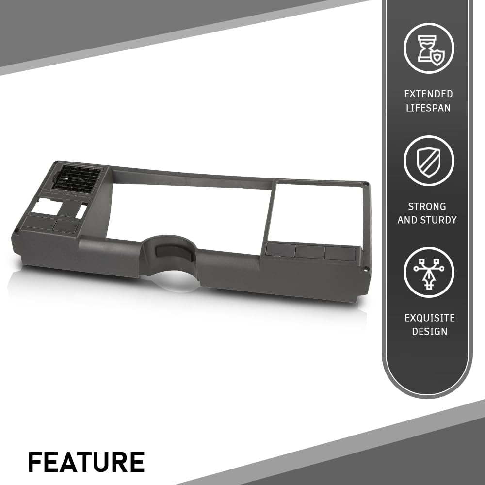 G-PLUS Speedometer Dash Bezel Trim Compatible with Chevy Silverado GMC Sierra Truck 1988-1994 Gray