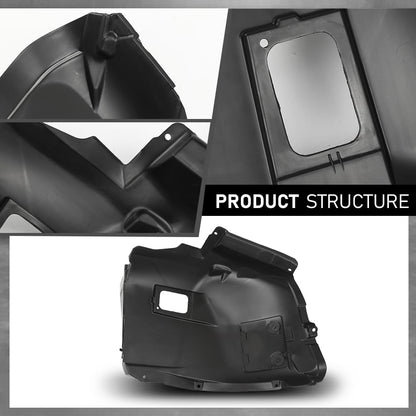 G-PLUS Front Right Front Section Fender Liner Compatible with 2006-2008 BMW 323i Base,Fit 2006 BMW 325i 325xi Base For Non-M Sport Line (Non-M Sport Package) Models 51717059380-PFM