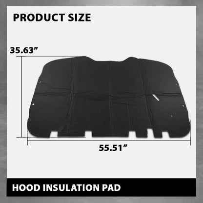 G-PLUS Hood Insulation Pad 1/2" with Clips Compatible with Chevy Tahoe 2000-2006/Fit Chevy Suburban 1500 2500 2000-2006