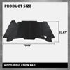 G-PLUS Hood Insulation Pad w/ Clips Compatible with Dodge Ram 1500 1994-2001/Not Fit Durango Or Dakota/Not Fit for Diesel