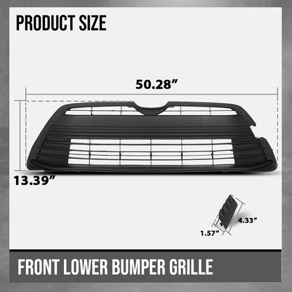 G-PLUS Front Lower Bumper Grille Compatible with Toyota Corolla LE Base XLE 2023 2024 53112-02E00, 53102-02640 Black