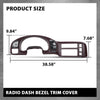 G-PLUS Dash Radio Cluster Trim Bezel Panel Compatible with Chevy Astro GMC Safari 1995-2005 15718197 Dark Red