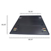 Black T3 Tri-Fold Hard Lock Solid Truck Bed Tonneau Cover Replacement for Dodge Ram 1500 2500 3500 Crew Cab 2009-2018 (19-21 Classic)| 5.7' Extra Short Bed | 2010 2011 2012 2013 2014 2015 2016 2017
