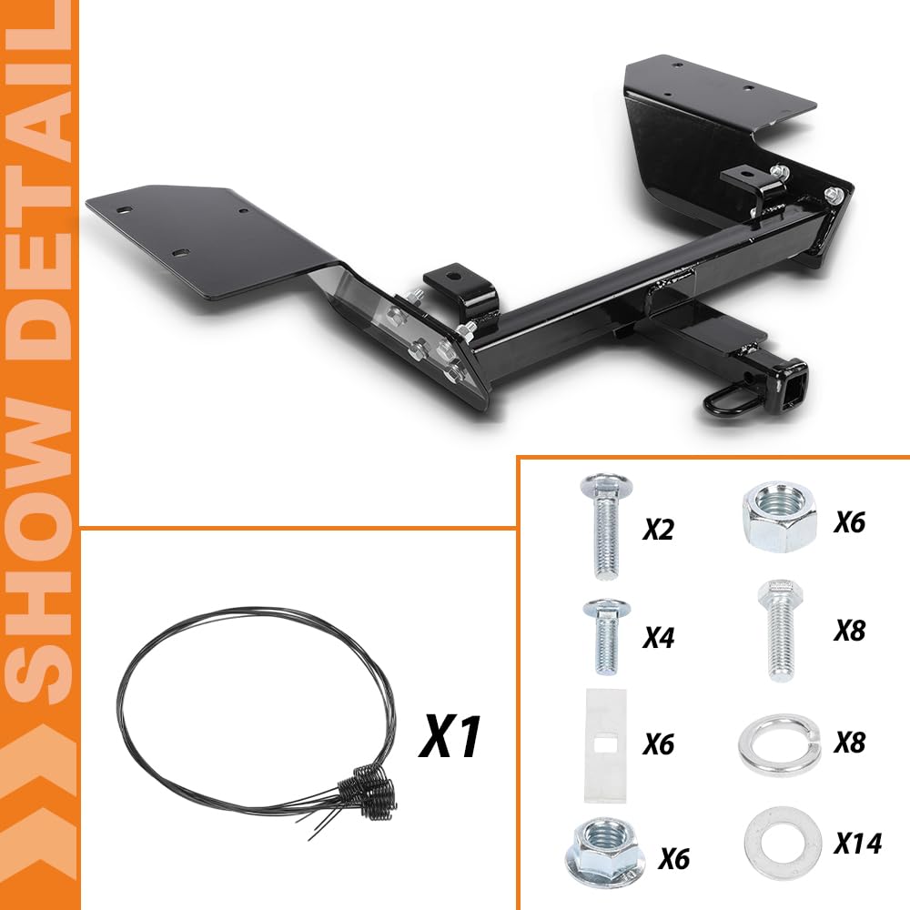 G-PLUS Class 2 Trailer Hitch Compatible with Chevy Impala 2000-2013 Fit Chevy Impala Limited 2014-2016 Black