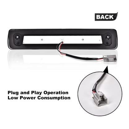 G-PLUS LED 3rd Third X Brake Light Rear Brake Stop Tail Light Compatible with Chevy Colorado Canyon 2015 2016 2017 2018 High Mount Stop Light Third Tail Light GM25971002 52019397