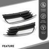 G-PLUS Fog Light Lamp Cover Trim Pair Compatible with Audi A3/A3 Quattro 2015-2016 8V5807682A9B9