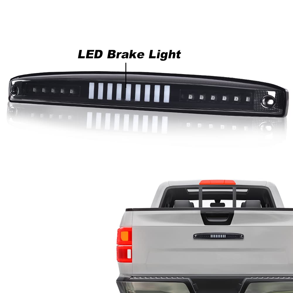 G-PLUS LED Tailgate High Mounted Brake Light Compatible with 2003-2006 Dodge Ram 2500 3500 Rear Center Tailgate Lamp I Brake Light Replacement 05086509AA