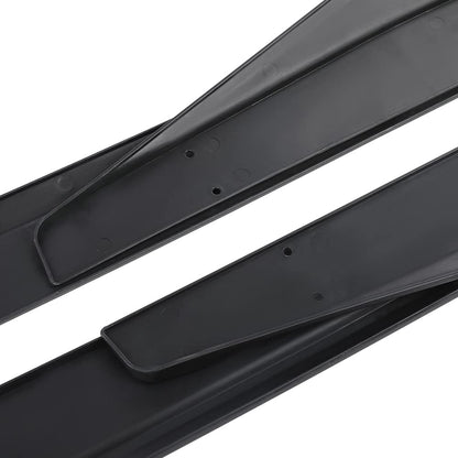 G-PLUS Side Skirt Extension Compatible with Ford Mustang 2015-2023 W/Winglet GT500 Style Matte Black Side Skirt Extension Rocker Panel Driver Passenger Side Black