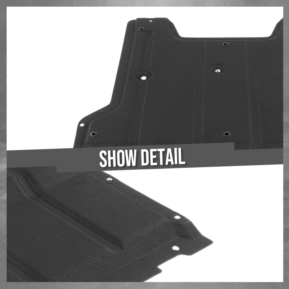 G-PLUS Engine Splash Shield Guard Compatible with Audi Q3 8U 2011-2018 8U0863821A, 8U0-863-821-A Black