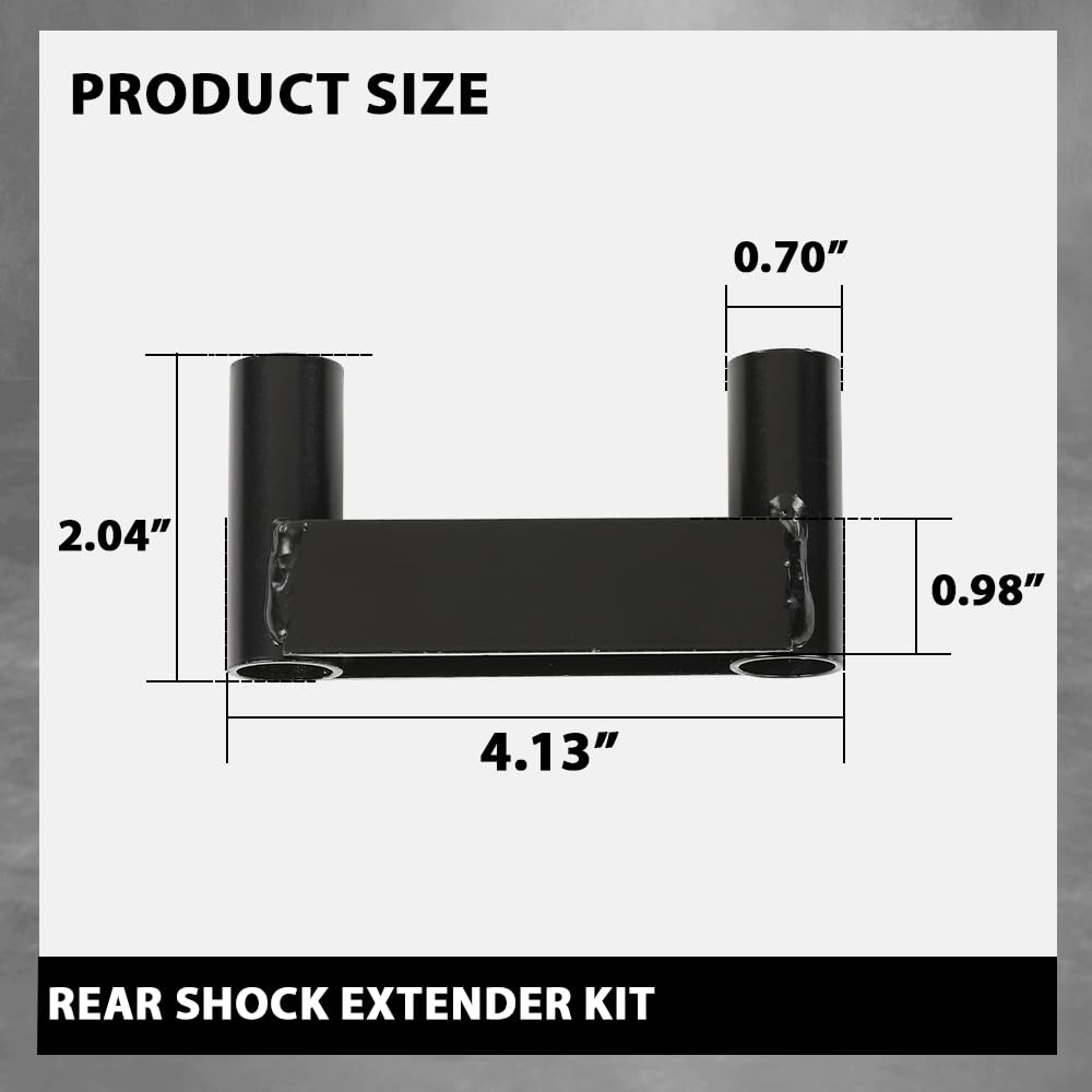 G-PLUS Rear Shock Extender Kit 2"-4" Lift Compatible with Jeep Wrangler JK JKU 2007-2018
