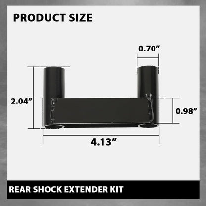 G-PLUS Rear Shock Extender Kit 2"-4" Lift Compatible with Jeep Wrangler JK JKU 2007-2018