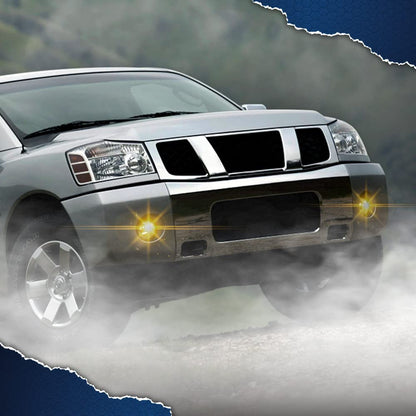 G-PLUS Bumper Fog Lights Compatible with 2004-2015 Nissan Titan / 2005-2007 Nissan Armada Driving Fog Lamps w/Bulbs Left and Right Side neblineros para autos delantero faros antiniebla