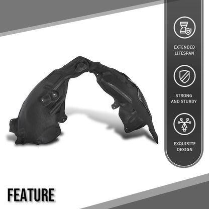 G-PLUS Fender Wheel Liner Cover Splash Front Left Compatible with Porsche Cayenne 2019 2020 2021 2022 9Y0810971, 9Y0810971H Black