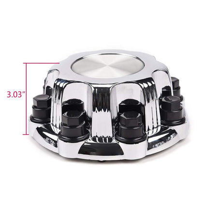 G-PLUS Wheel Center Caps 8 Lugs Best for 16'' Van & Truck Rim Wheels - Fit Chevy Silverado/GMC Sierra 2500 1999-2008, Sierra 1500 2001-2007, Suburban/Yukon 2500 2000-2008