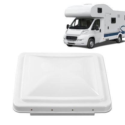 G-PLUS Replacement Roof Vent Cover Camper RV Trailer 14" x 14" Fit for Ventline pre-2008 and Elixir Style Pin 1994 and Newer White 2pcs, Accessories is not assembled