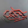 G-PLUS Silicone Radiator Coolant Hose Pipe Kit Clamps Compatible With Civic 1.6l Sohc D15 D16 EG EK 1992-2000, Red
