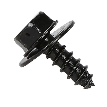 G-PLUS Splash Shield & Firewall Screws- M6.3 x 20mm Long- 10mm Hex- 20 pcs Screws Compatible with Most Models Black Iron