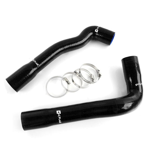 G-PLUS 3-Ply Nylon Silicone Radiator Coolant Pipe Hose Kit Clamps, Compatible with BMW 3-Series E36 M3/325i/325is/325iX 1992-1999 (Not Fit 325I M3 M50 S50B32 E36 328i M50B25) Black