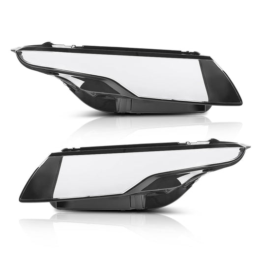 G-PLUS Headlight Lens Cover Compatible with Land Rover Range Rover Evoque 2011-2019 Left & Right Pair Front Headlamp Lens Cover Clear