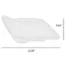 G-PLUS Front Headlight Headlamp Lens Cover Compatible With BMW 7 E65 E66 2005-2008 Left and Right Side 2pcs