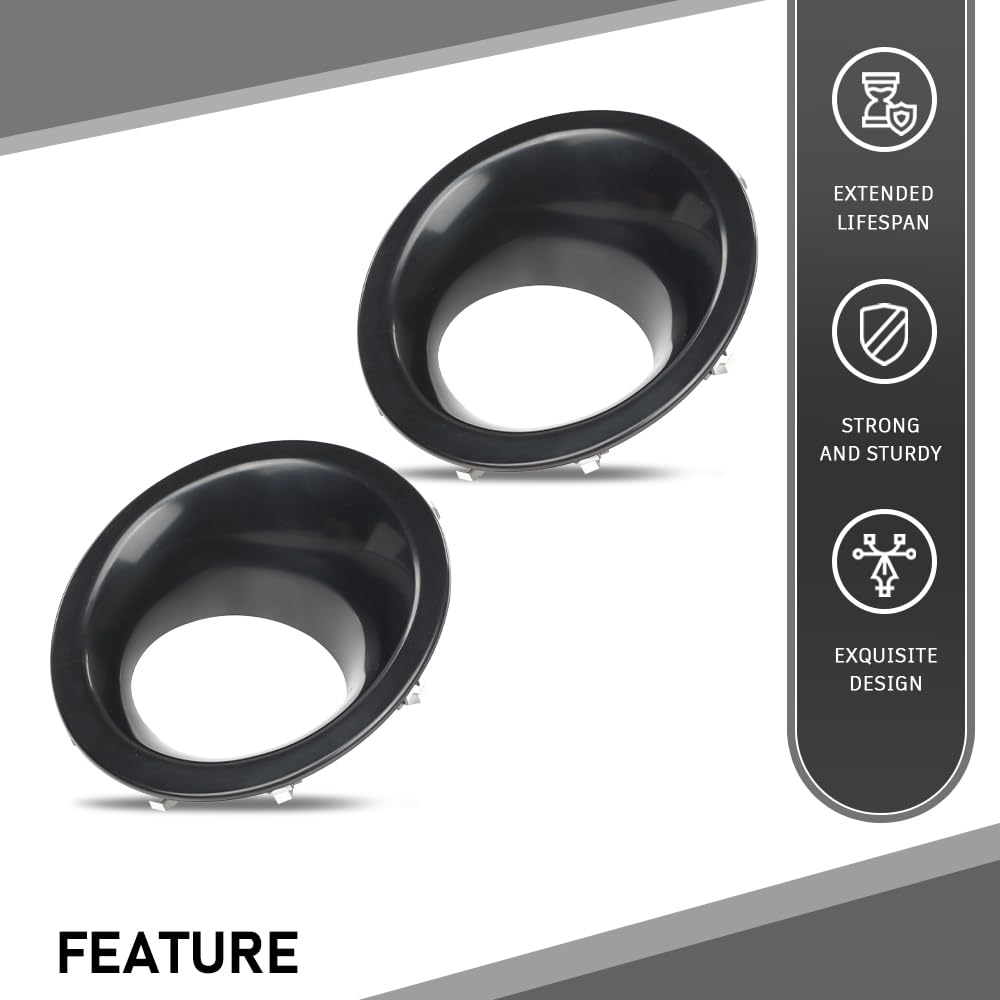 G-PLUS Fog Lamp Light Bezel Compatible with LR4 2010-2014 Black