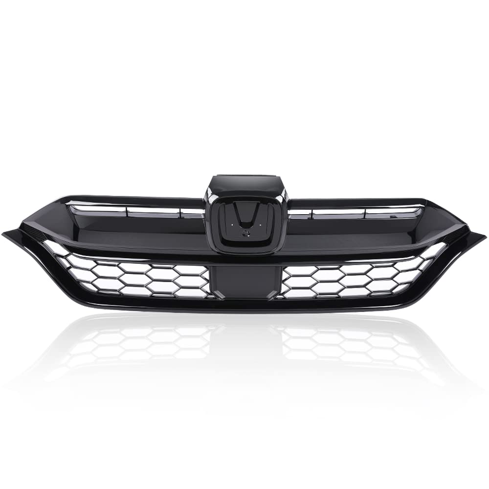 G-PLUS Front Upper Grille Assembly Compatible with 2020-2022 Honda CR-V CRV Honeycomb 71121TLAA60