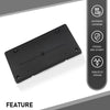 G-PLUS Front Bumper License Plate Holder Mounting Bracket Compatible with Discovery 4 / LR4 2010-2016 Black