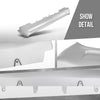 G-PLUS Front Lower Bumper Cover Shield Valance Compatible with Volvo XC90 2016-2019 313533838, VO1087100 Silver