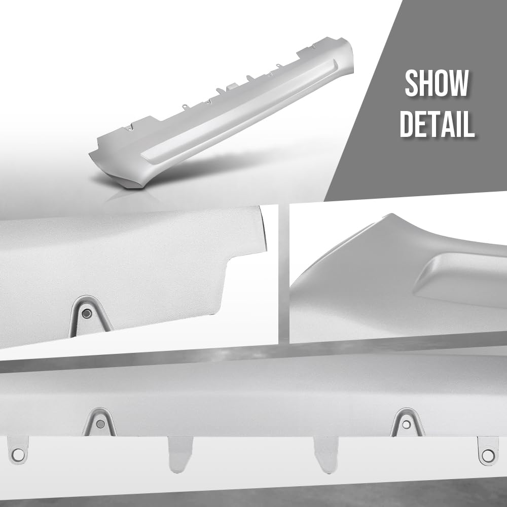G-PLUS Front Lower Bumper Cover Shield Valance Compatible with Volvo XC90 2016-2019 313533838, VO1087100 Silver