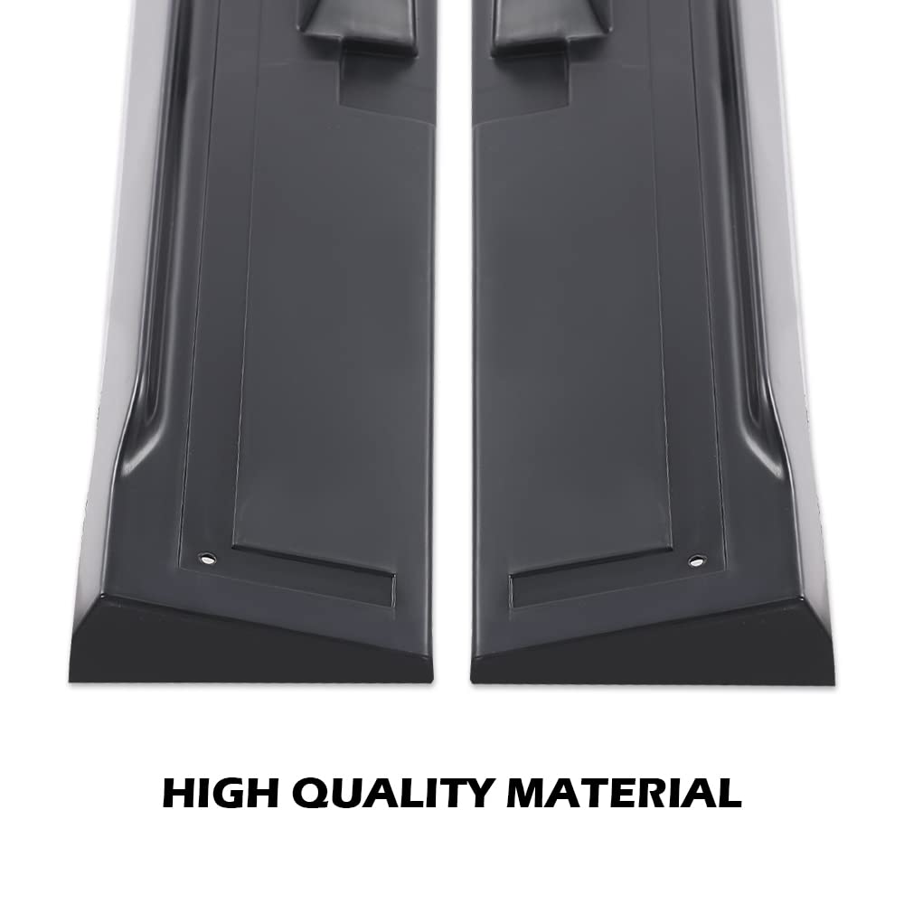G-PLUS Side Skirt Extensions Compatible with Honda Civic 4 Door Sedan 2016-2019 Side Skirt Extension Rocker Panel Driver Passenger Side Matte Black