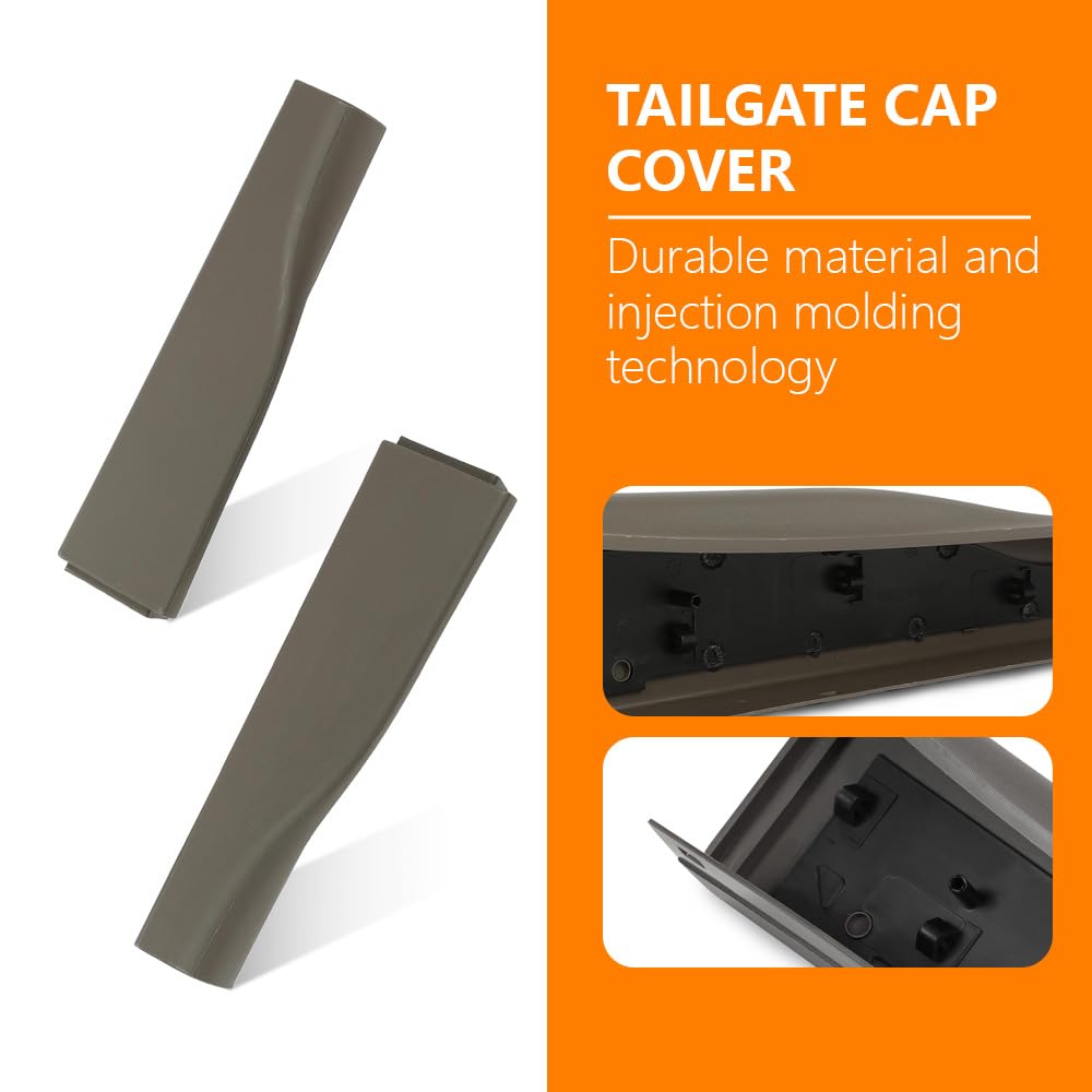 G-PLUS Flex Step Tailgate Molding Trim Cap Compatible with 2010-2016 Ford F250 F350 F450 F550 Super Duty 8C3Z9941018AA & 8C3Z9941019AA (Tan)