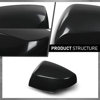 G-PLUS Door Side Rear View Wing Mirror Cover Cap Pair Compatible with Subaru Forester 2014-2018 (non eyesight detection),Fit Subaru Outback Crosstrek Impreza 2012-2014 91059AJ200