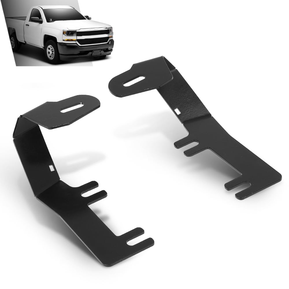G-PLUS Hood Ditch LED Light Mount Bracket Compatible with Chevy Silverado GMC Sierra 1500 2014-2019,Fit Chevy Tahoe Suburban 1500 2500 2014-2019,Fit GMC Yukon 2014-2019