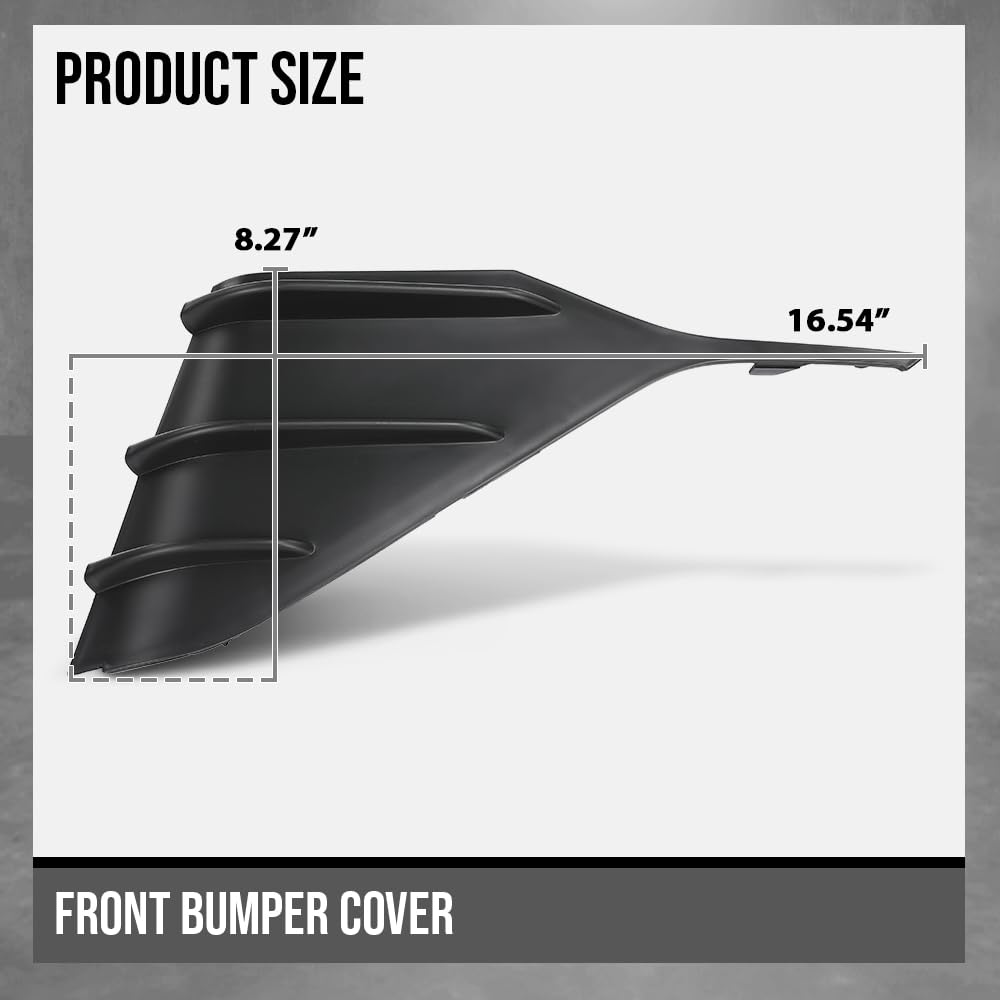 G-PLUS Front Bumper Blanking Cover Right Side Fog Light Cover Fit Hyundai Elantra Blue Hybrid, Limited, Limited Hybrid, SE, SEL 1.6L L4 - Electric/Gas, 2.0L L4 - Gas 2024 86564AACD0, 86564AACC0 Black