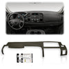 G-PLUS TPE Half Dash Cover Compatible with Chevy Silverado LS/LT/WT 2007-2013, Fit GMC Sierra SL/SLE 2007-2013, Only Covers Front Portion of Dash (NOT Fit LTZ/Denali/SLT Models) Grey
