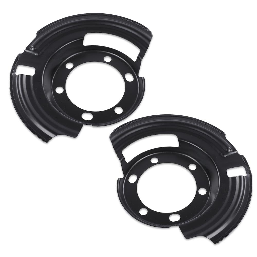 G-PLUS Front LH & RH Brake Dust Shield Compatible with Jeep Cherokee XJ 1984-2001, Fit Jeep Wrangler 1987-2006, Fit Jeep Grand Cherokee 1993-1998 Brake Backing Plate Dust Shield 52005476, 52005477