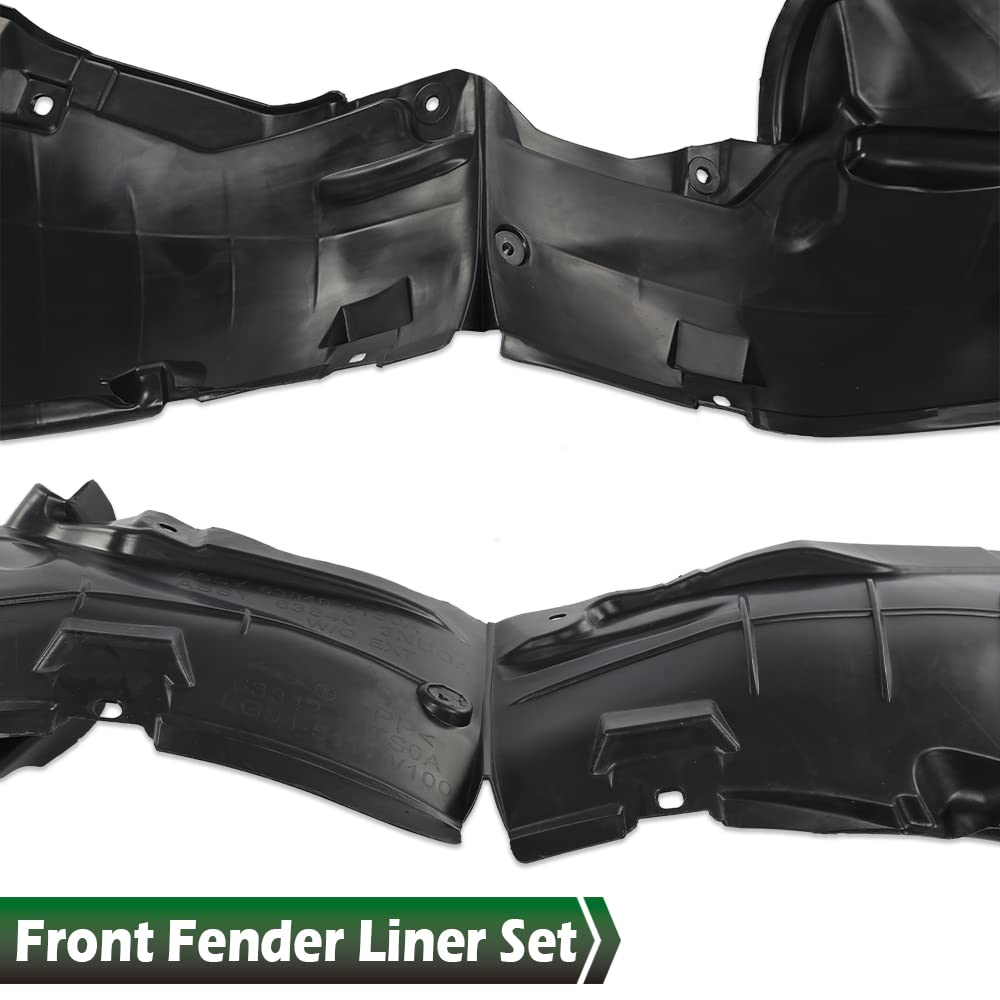 G-PLUS Fender Liner Splash Shield Compatible with Nissan Altima Sedan 2013 638403TA0A 638413TA0A NI1248131 NI1249131