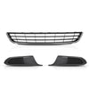 G-PLUS Front Bumper Lower Grille & Fog Light Bezel Compatible with Volkswagen Jetta Sedan 2011-2014 Black (NOT Fit any Wagon Models) 5C6853671RYP, 5C68536659B9, 5C68536669B9, VW1036120 Chrome Grill