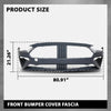 G-PLUS Front Bumper Cover Fascia Compatible with Ford Mustang 2018 2019, JR3Z17D957DAPTM, FO1000746, Primed Black