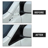 G-PLUS Mirror Flag Applique w/o Trim Compatible with Chrysler Town & Country 2008-2016 Mini Passenger Van/Fit Dodge Grand Caravan 2008-2020 LH & RH Exterior Side View Mirror Triangle Trim