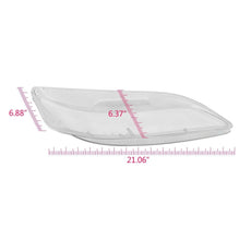 G-PLUS Headlight Lens Cover for Mazda 6 2003-2008 Left Right Pair Close-up View